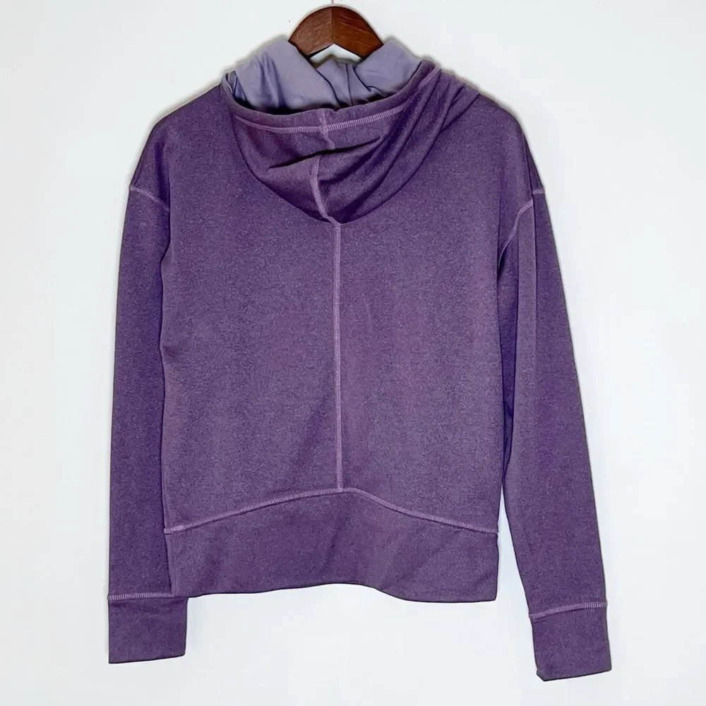The North Face Women’s Purple High Scuba Neck Hoodie Sweatshirt